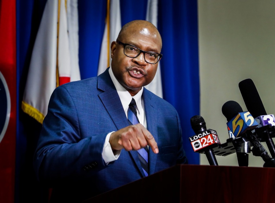 <strong>Shelby County Health Department health officer Dr. Bruce Randolph (in a file photo) emphasized the importance of vaccinations and mask wearing.</strong>&nbsp;(Mark Weber/Daily Memphian)