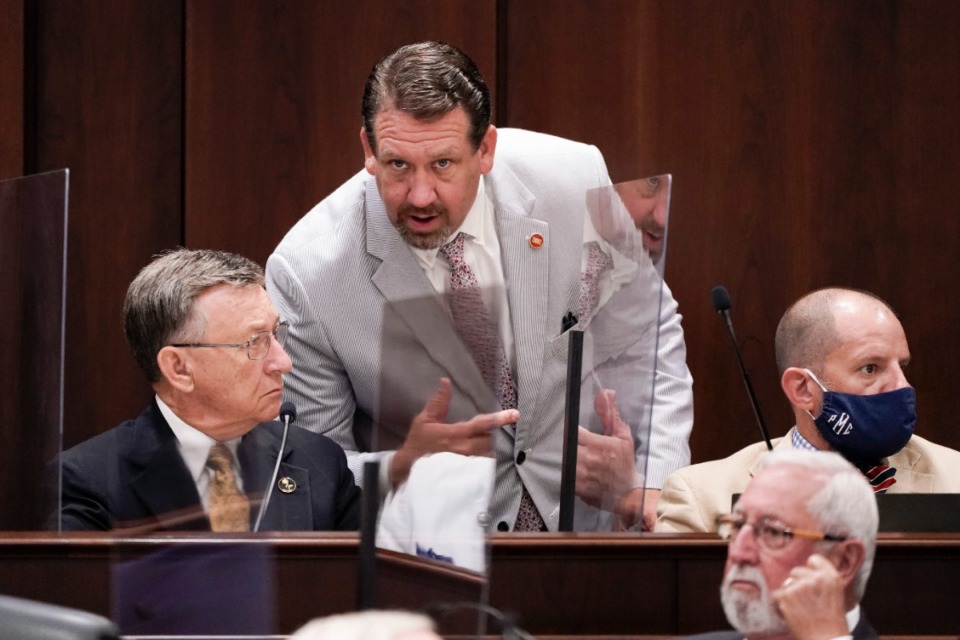 <strong>&ldquo;I&rsquo;m very much pro-legal immigration, but we want to know how this is affecting the state of Tennessee,&rdquo; said Rep. Dan Howell, R-Cleveland, seen seated at left in 2020.</strong> (AP file)