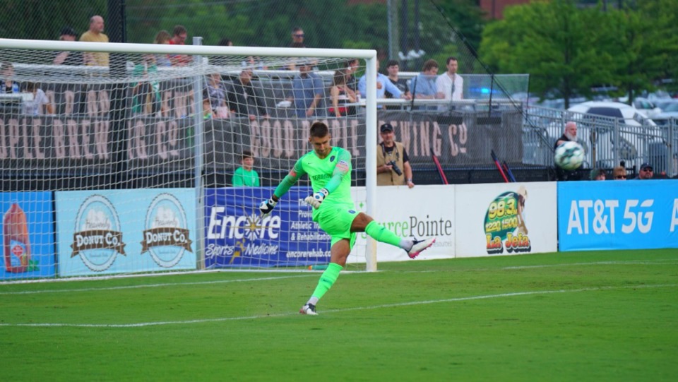 <strong>Goalkeeper Kyle Morton is the newest member of Memphis 901 FC.</strong> (Courtesy Birmingham Legion FC)