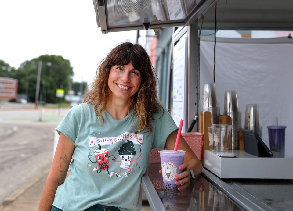 <strong>Mary Claire White opened her Sugar Ghost bubble tea truck on Broad Avenue in June. It&rsquo;s prepping the way for a storefront ice cream shop to follow in late summer.</strong> (Patrick Lantrip/Daily Memphian)