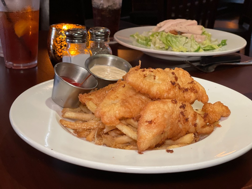 <strong>The fish and chips plate is a special at Friday lunch at The Majestic Grille.</strong> (Jennifer Biggs/Daily Memphian)