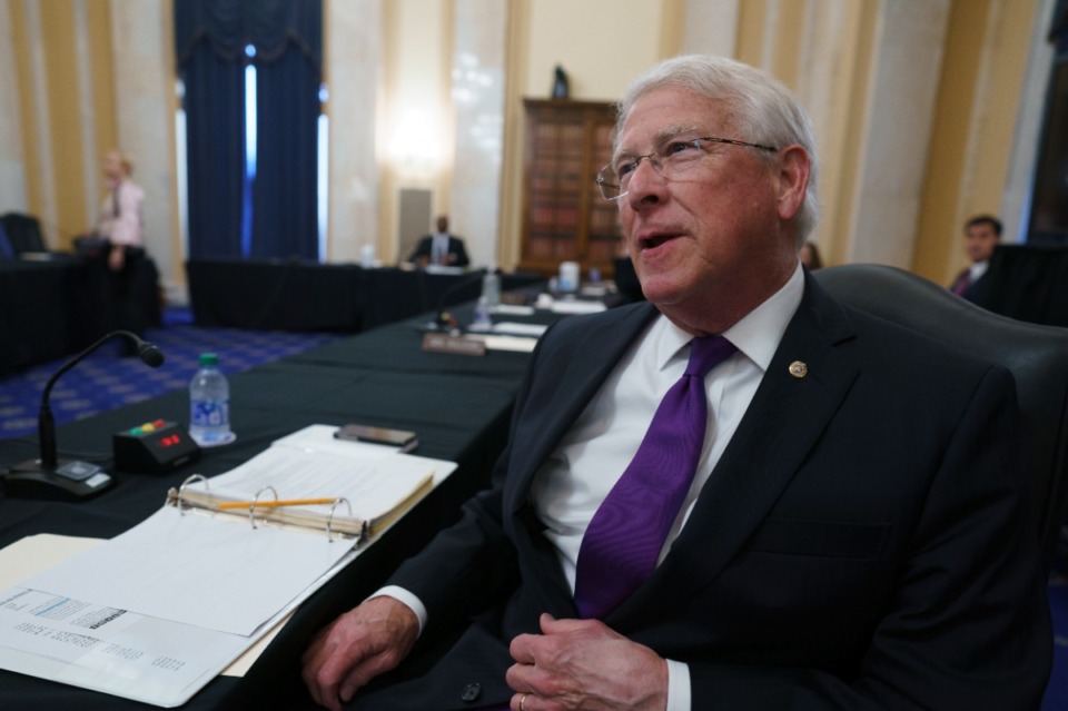<strong>Sen. Roger Wicker (R-Miss.), seen here in May, has tested positive for the COVID virus.&nbsp;</strong>&nbsp;(J. Scott Applewhite/AP file)