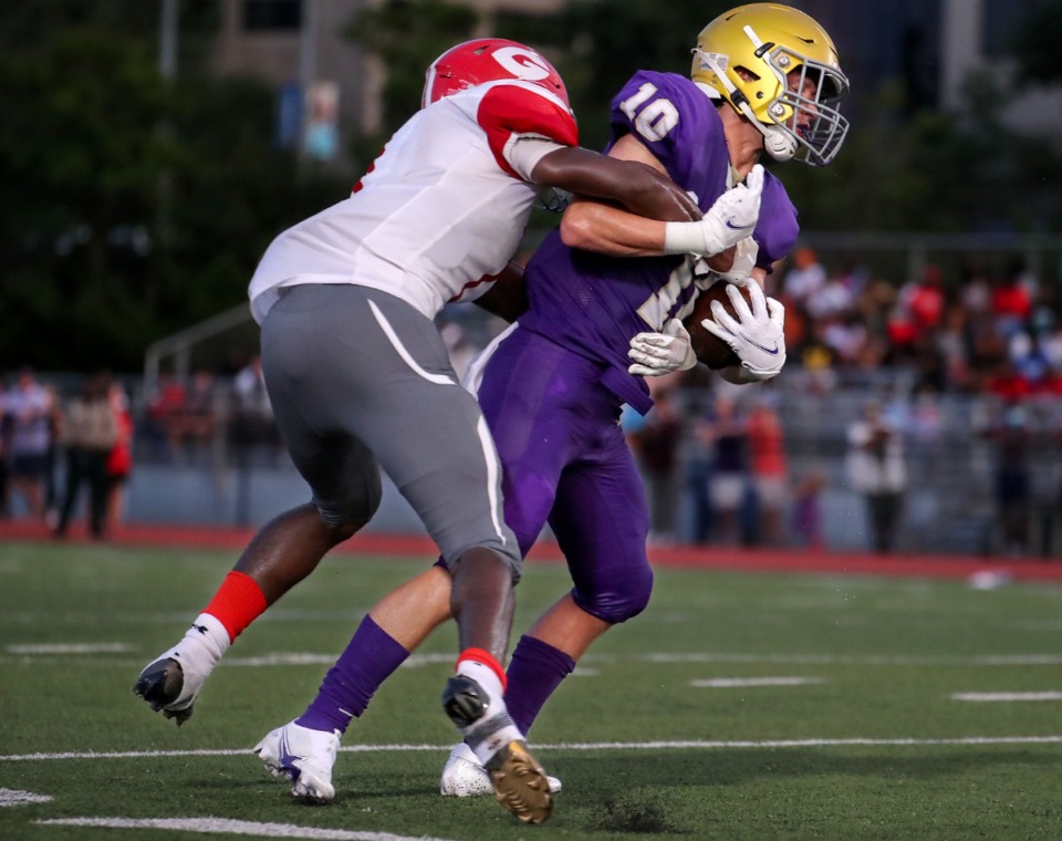 <strong>For the Germantown Red Devils, it will be a short week. Coach Gene Robinson&rsquo;s squad showed it will be formidable in 2021 on Saturday, losing 20-14 in overtime against The Daily Memphian&rsquo;s No. 1 team, CBHS.</strong> (Patrick Lantrip/Daily Memphian)