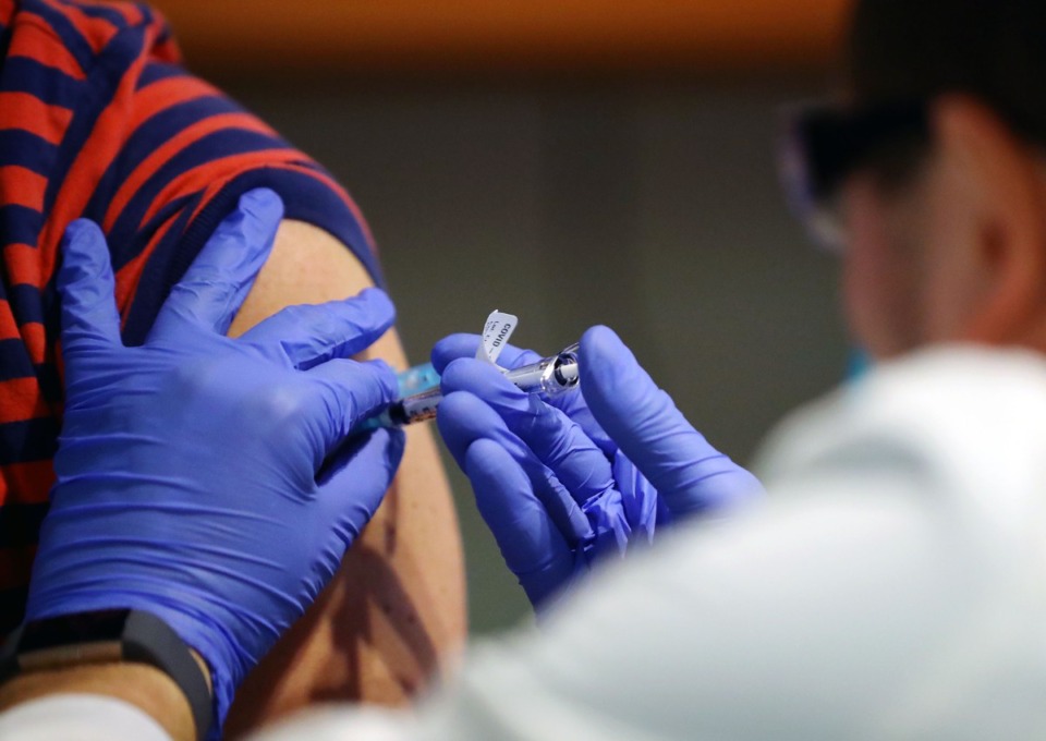 <strong>Methodist University Hospital doctors and nurses were among the first to get the COVID-19 vaccines in Tennessee the morning of Dec. 17, 2020.</strong> (Patrick Lantrip/Daily Memphian file)