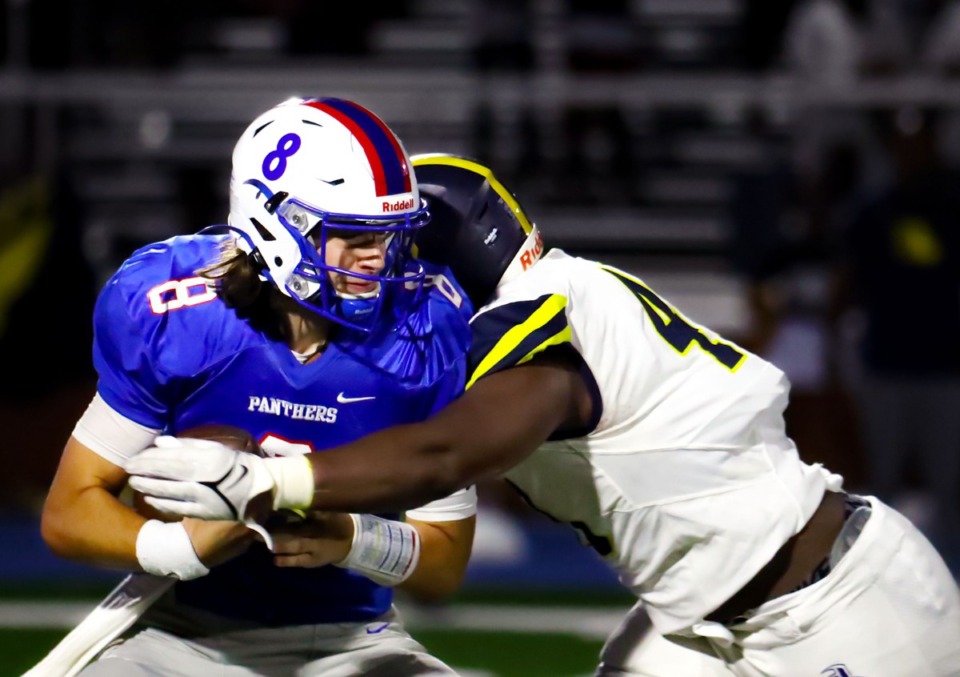 <strong>Bartlett High School quarterback Will Matthews (8) and the Panthers lost to Lausanne last week, leaving them 3-1. Fans voted Bartlett&rsquo;s game against Germantown (3-1) as the top game this week. </strong>(Patrick Lantrip/Daily Memphian file)