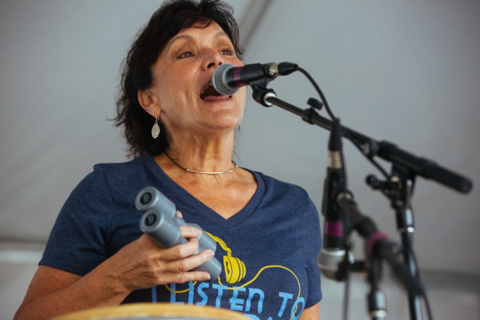 <strong>Vicki Loveland of Loveland-Duran Band performs on stage.</strong> (Ziggy Mack/Special to The Daily Memphian)