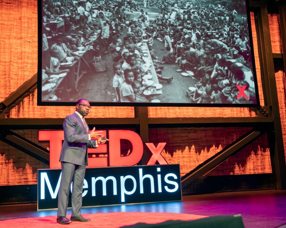 <strong>Michael Ugwueke, CEO of Methodist LeBonheur Healthcare System, was a TEDx speaker in 2020. This year&rsquo;s event will be held Oct. 30 at Levitt Shell.</strong> (Greg Campbell/Special toThe Daily Memphian)