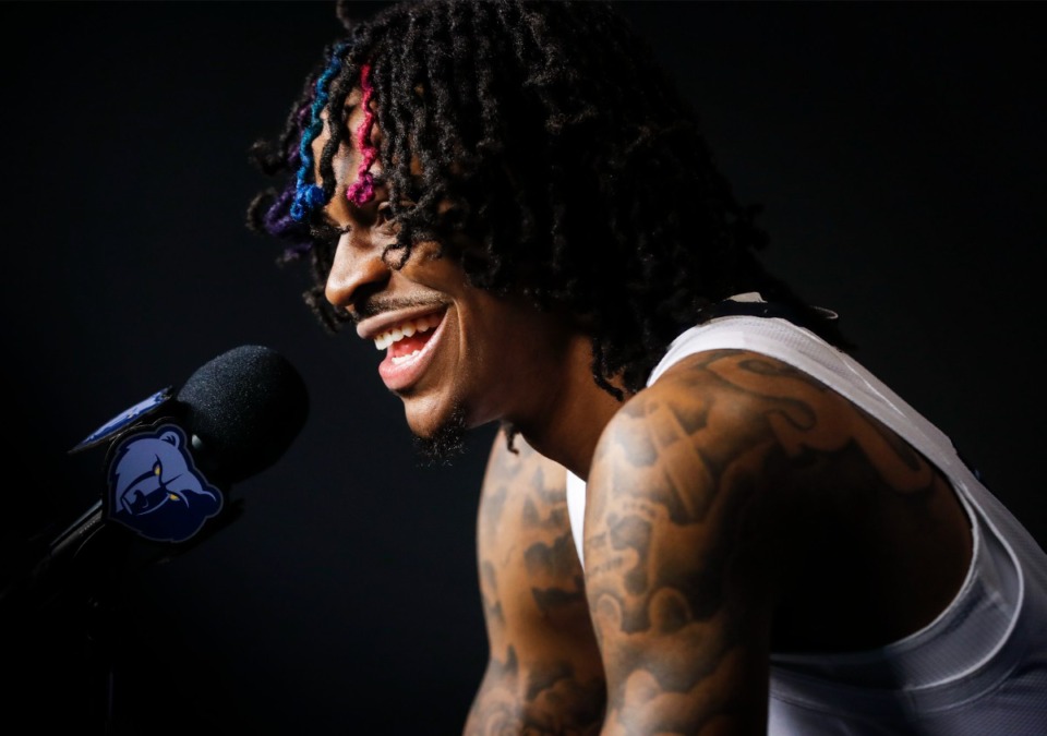 <strong>&ldquo;I know a lot of people who had COVID and passed away,&rdquo; Ja Morant said during media day on Sept. 27. &ldquo;I have a baby girl. I travel a lot. I can&rsquo;t bring COVID back to her.&rdquo;</strong> (Mark Weber/The Daily Memphian)