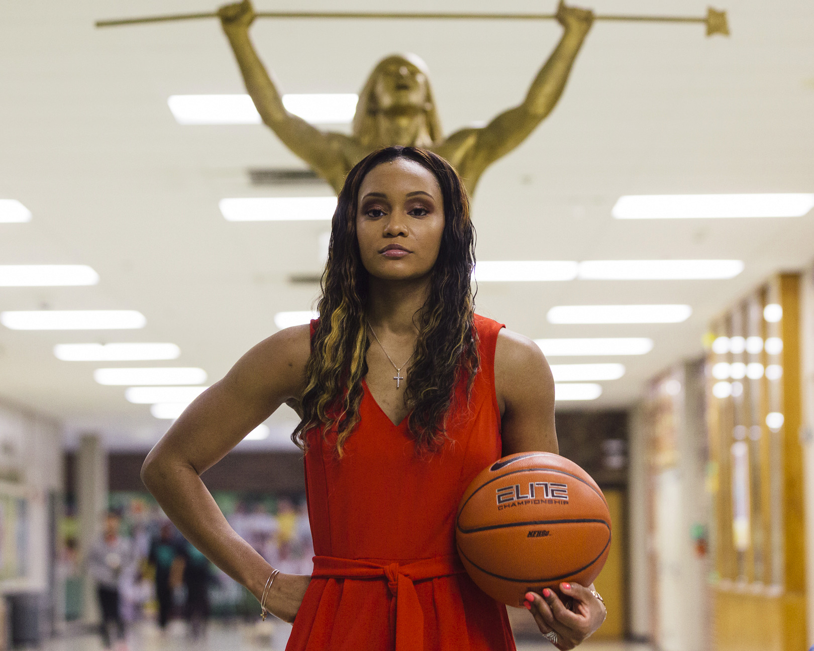 <strong>The number 13 has always been good to former Central High basketball star Nina Davis and now it will be linked to her in the rafters as the school retires the number in her honor.</strong> (Ziggy Mack/Special to The Daily Memphian)