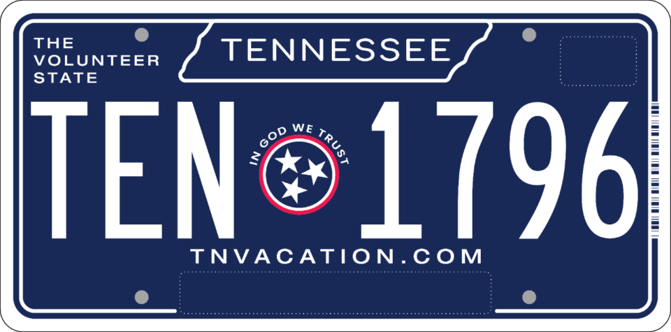 <strong>The winning plate design.</strong> (Courtesy: State of Tennessee.)