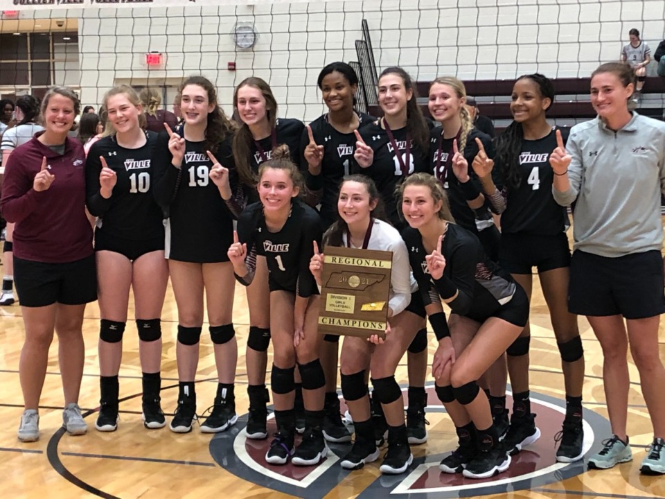 <strong>Collierville High School volleyball team defeated Houston High recently to win the Region 8-AAA championship.The Dragons will take a 37-7 record into their opening match against Maryville Tuesday.</strong> (John Varlas/The Daily Memphian)