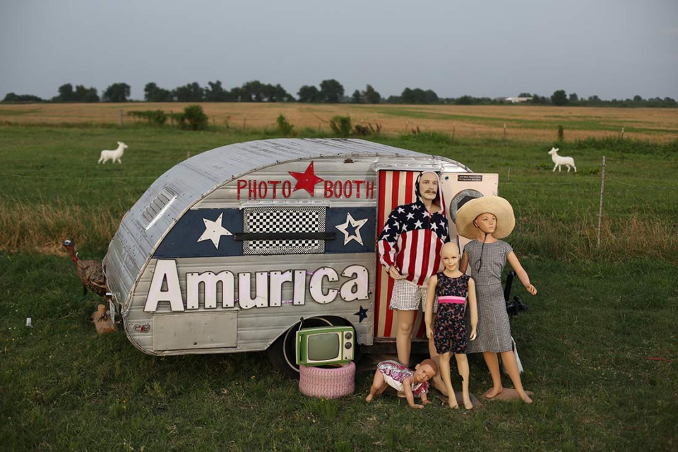 <strong>The original Amurica photobooth was created out of a 1950s teardrop camper.&nbsp;</strong>(Courtesy Jamie Harmon)