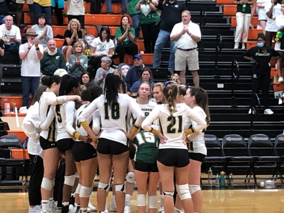 <strong>The Briarcrest Saints volleyball team lost in the Division 2-AA state championship match Thursday in Murfreesboro. &ldquo;This team was so close and so tight,&rdquo; coach Carrie Yerty said after watching the Irish knock off her squad, 25-23, 25-23, 25-21.</strong> (John Varlas/Daily Memphian)
