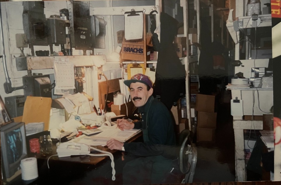 <strong>Rida AbuZaineh, back in 1994, is the longtime owner of the Peanut Shoppe. His family has owned the business since 1993.</strong> <strong>His store is moving, but remaining downtown on South Main.</strong> (Courtesy of Nura AbuZaineh)