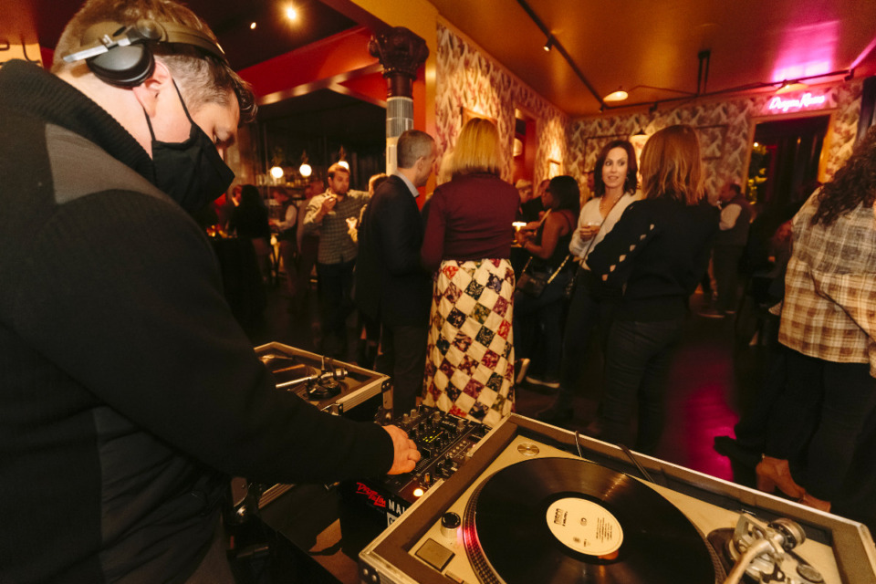 <strong>DJ Chad White spins for restaurant patrons within main room of Pant&agrave; Tapas Bar &amp; Restaurant on Oct. 29, 2021.</strong> (Ziggy Mack/Special to Daily Memphian)<strong><br /></strong>