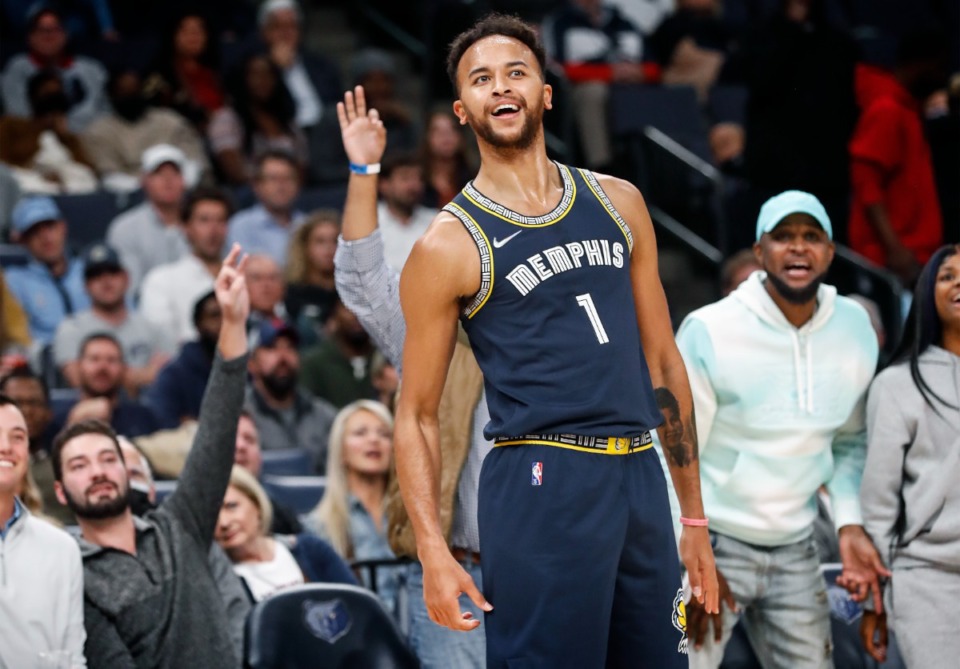 <strong>Grizzlies forward Kyle Anderson watches his 3-point shot during play against the Denver Nuggets on Wednesday, Nov. 3</strong>. (Mark Weber/Daily Memphian)
