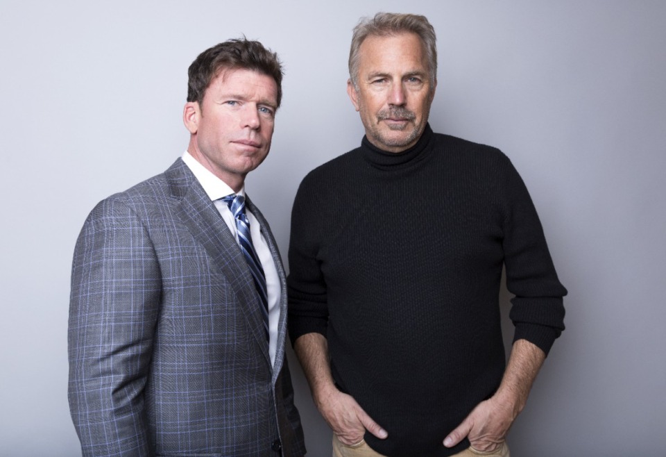 <strong>Taylor Sheridan and Kevin Costner are the creator and star of &ldquo;Yellowstone,&rdquo; which Memphis Grizzlies coach Taylor Jenkins highly recommends.</strong> (Photo by Willy Sanjuan/Invision/AP file)