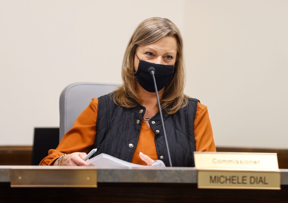 <strong>Commissioners Jim Atkinson, Michele Dial (shown) and Wesley Wright had problems with various aspects of the plans.</strong> (Mark Weber/Daily Memphian file)
