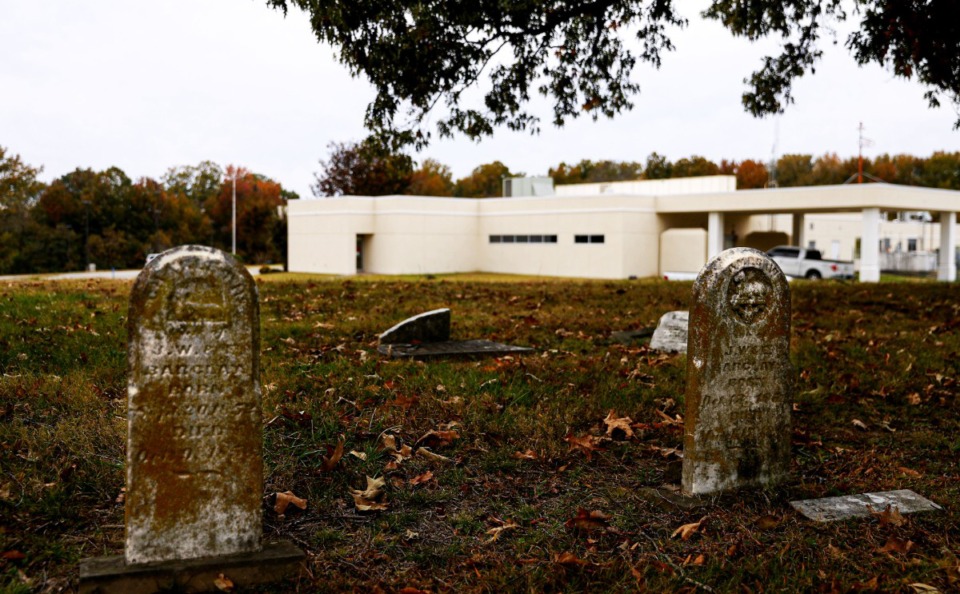 <strong>An old family cemetery lies on the site of the Haywood County Community Hospital.</strong> (Patrick Lantrip/Daily Memphian)