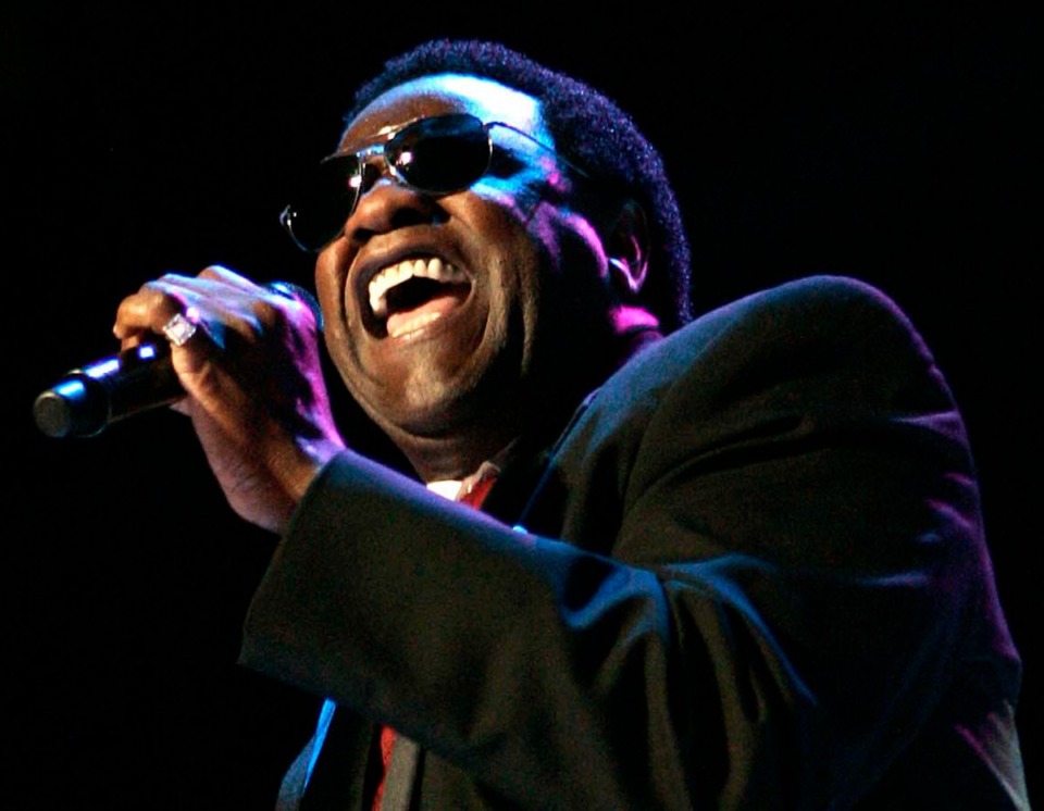 FILE - This July 5, 2009 file photo shows Al Green performing during the Essence Music Festival in New Orleans. Jennifer Hudson sang Green's classic "Let's Stay Together," at an inaugural ball Monday, Jan. 21, 2013, leaving many to wonder why the soul legend wasn't singing his own hit for President Barack Obama and first lady Michelle Obama. In a statement to The Associated Press, his representative said Green had been asked to sing, but scheduling conflicts prevented him from attending Monday's festivities. Green said he'd be honored to sing for the president in the future. (AP Photo/Patrick Semansky, file)