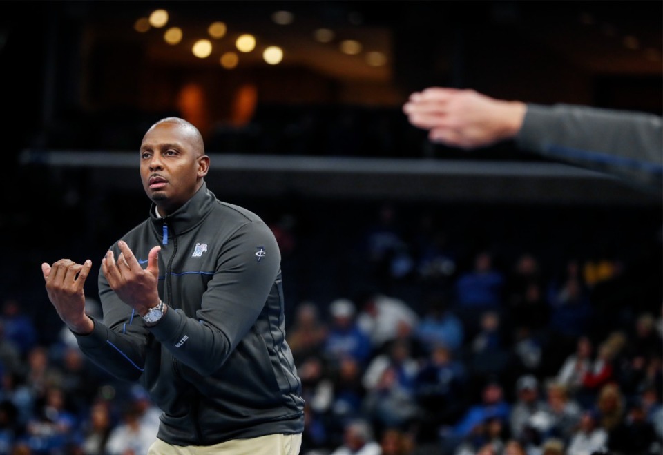 <strong>Memphis Tigers head coach Penny Hardaway during action against North Carolina Central on Saturday, Nov. 13, 2021.</strong> (Mark Weber/The Daily Memphian)