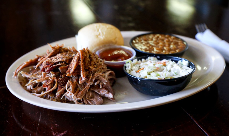 <strong>Barbecue is on the menu at the Barrettville General Store</strong>. (Patrick Lantrip/Daily Memphian)