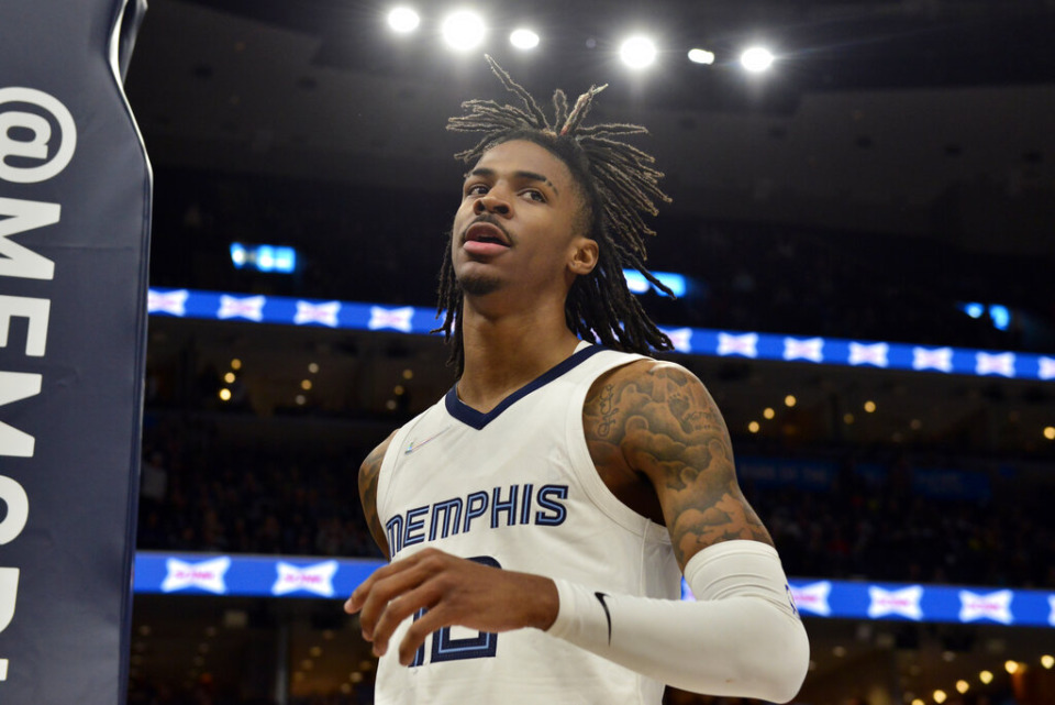 <strong>Memphis Grizzlies guard Ja Morant &ldquo;avoided significant injury&rdquo; Friday night, coach Taylor Jenkins said.</strong> (AP file/Brandon Dill)