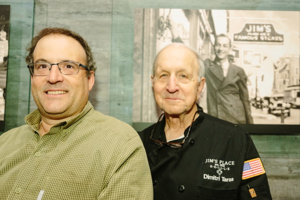 <strong>James Taras (left) and Dimitri Taras at Jim's Place Grille in Collierville.</strong> (Ziggy Mack/Special to the Daily Memphian)