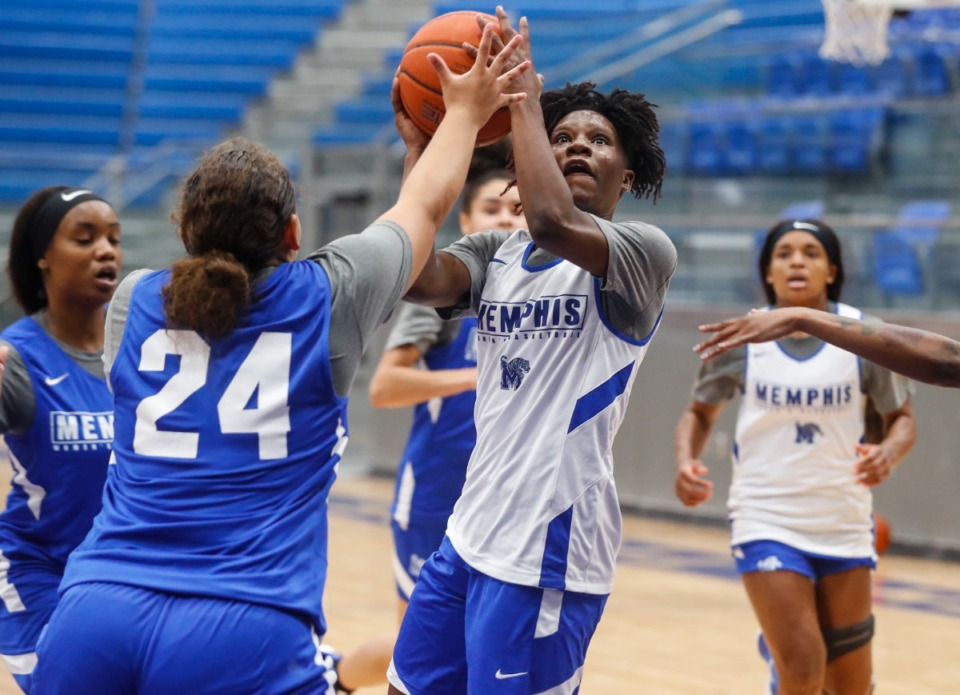 <strong>Memphis women&rsquo;s basketball players Alana Davis and Tyler Frierson (not pictured) announced on Dec. 6 the duo would be launching a podcast titled&nbsp;&ldquo;Off the Court with Alana and Tyler.&rdquo; The two forwards will be discussing&nbsp;all things women&rsquo;s basketball, balancing school and athletics plus how to maintain a positive mental health.</strong> (Mark Weber/The Daily Memphian file)
