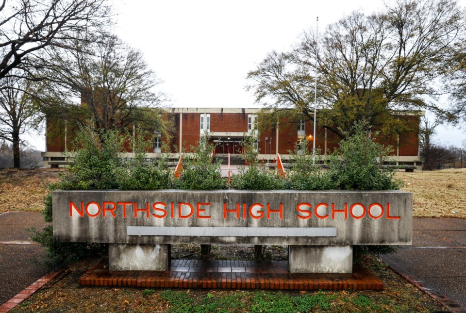 <strong>Northside High School at 1212 Vollintine Ave. was abandoned in 2016 after 48 years of operation. It remained vacant until October 2020 when the Shelby County Schools district sold the 294,000-square-foot property to Northside Renaissance for $400,000.</strong> (Mark Weber/Daily Memphian)