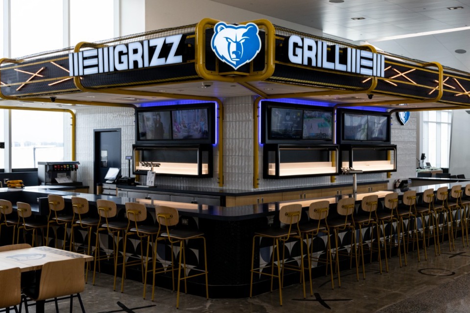 <strong>The concourse includes a Memphis Grizzlies-themed bar and restaurant.</strong> (Brad Vest/Special to The Daily Memphian)&nbsp;