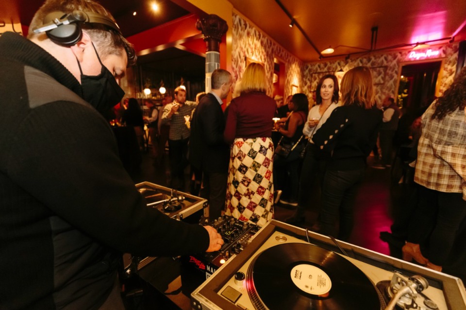 <strong>DJ Chad White spins for restaurant patrons within the main room of Pant&agrave; on October 29, 2021.</strong> (Ziggy Mack/Special to The Daily Memphian file)