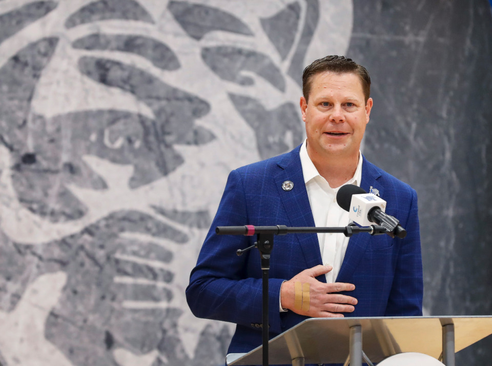 <strong>University of Memphis Director of Athletics Laird Veatch released a letter to the fan base on Saturday.</strong> (Mark Weber/The Daily Memphian file)