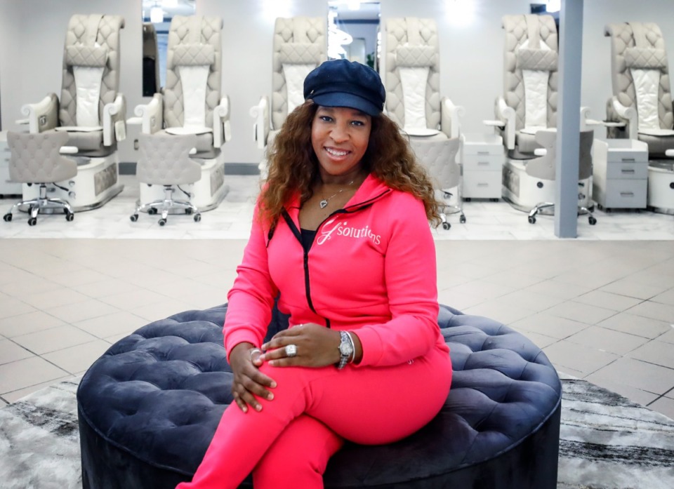 <strong>Yulonda Ewing is the owner of Nail Haven Nail Salon &amp; Spa at 1440 E. Shelby Drive in Whitehaven.</strong> (Mark Weber/The Daily Memphian)