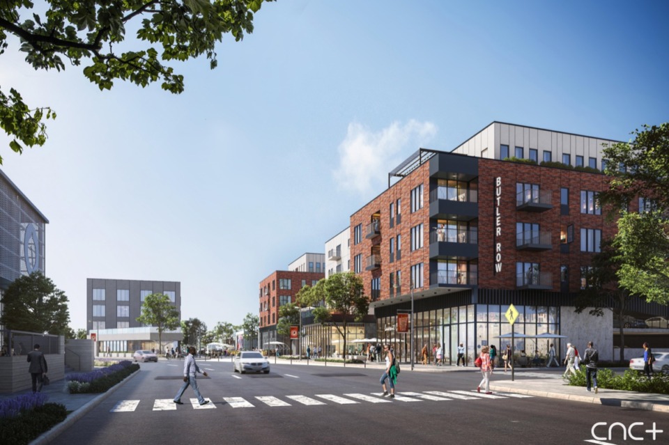 <strong>The project, tentatively named&nbsp;&ldquo;Butler Row,&rdquo;&nbsp;would span more than two acres, including the intersection at East Butler Avenue and B.B. King Boulevard.</strong>(Courtesy of&nbsp;cnct. design)