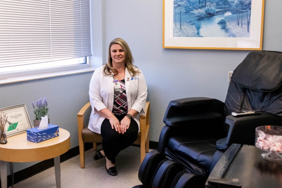 <strong>&ldquo;It&rsquo;s important to remove people who are suffering and allow them to step away from the situation and give them a 15-minute break,&rdquo;&nbsp;Nursing Director Shelley Shellenbarger said of the Compassion Fatigue Room at St. Francis Hospital-Bartlett. </strong>(Meka Wilson/The Daily Memphian)