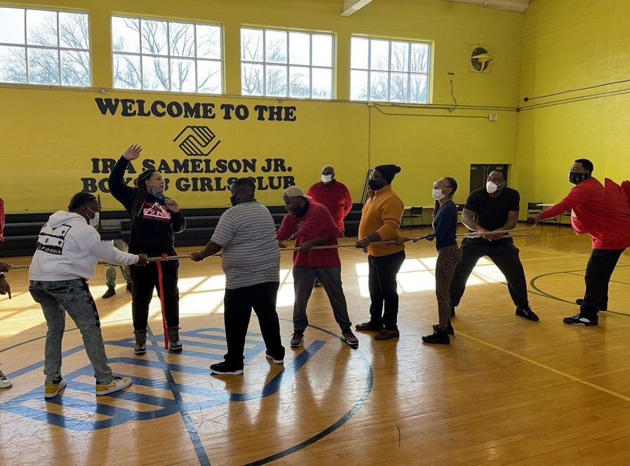 <strong>Students at Ira Samelson Jr. Boys &amp; Girls Club learn teamwork through a game of tug of war.&nbsp;</strong>(Courtesy of&nbsp; Boys &amp; Girls Club of Greater Memphis)