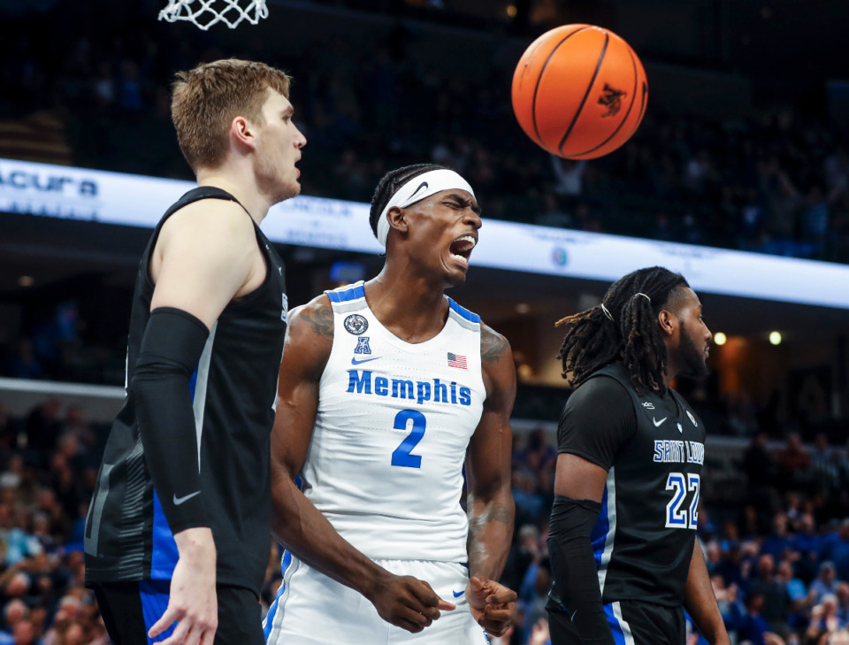 <strong>Memphis Tigers center Jalen Duren (middle) will miss today&rsquo;s basketball game at Tulsa.</strong> <strong>The Tigers may also be without Landers Nolley II, DeAndre Williams and Jayden Hardaway as well.</strong> (Mark Weber/The Daily Memphian file)