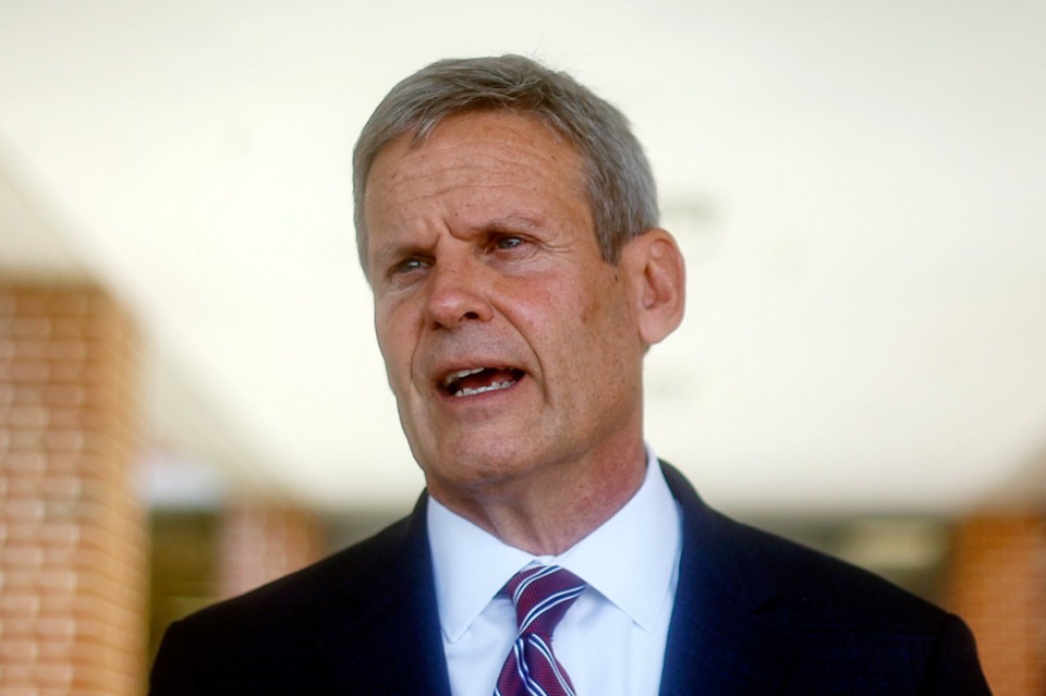 <strong>Tennessee Gov. Bill Lee, seen here in August 2021, announced the completion of his review of the formula that decides how much money each school district gets from the state.&nbsp;</strong>(AP file)