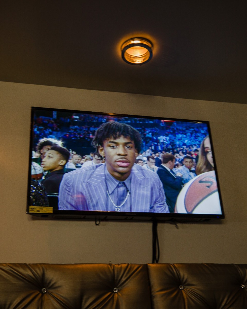 <strong>Ja Morant was in Brooklyn, New York, for the NBA draft in 2019, so his family and friends had to watch on TV back in Dalzell.</strong> (Micah Green/Sumter Item)