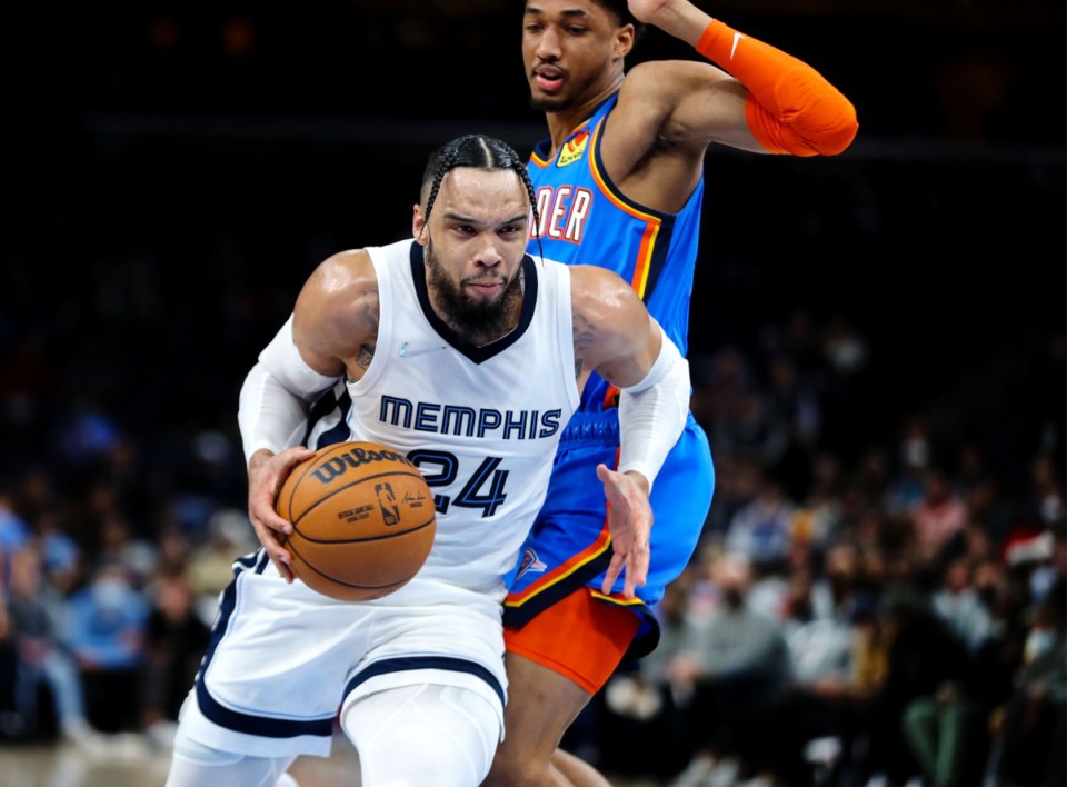 <strong>Memphis Grizzlies guard Dillon Brooks (24), seen here in December 2021, is expected to return from injury in March.</strong> (Patrick Lantrip/Daily Memphian file)