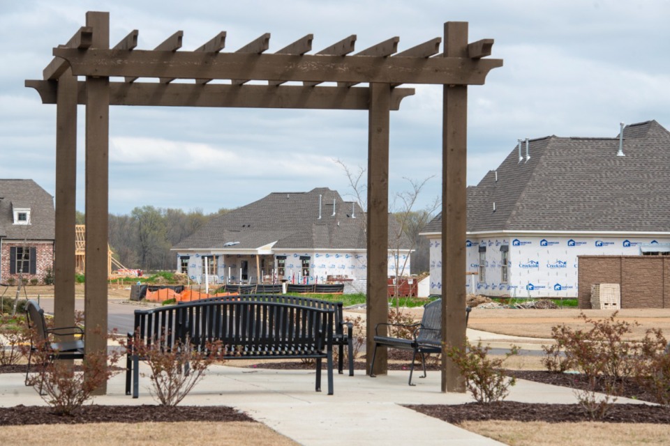 <strong>Arlington issued 74 permits for new homes last year, compared to 152 the year before. Construction included Phase 3 of the Belmont Subdivision.</strong> (Greg Campbell/The Daily Memphian file)
