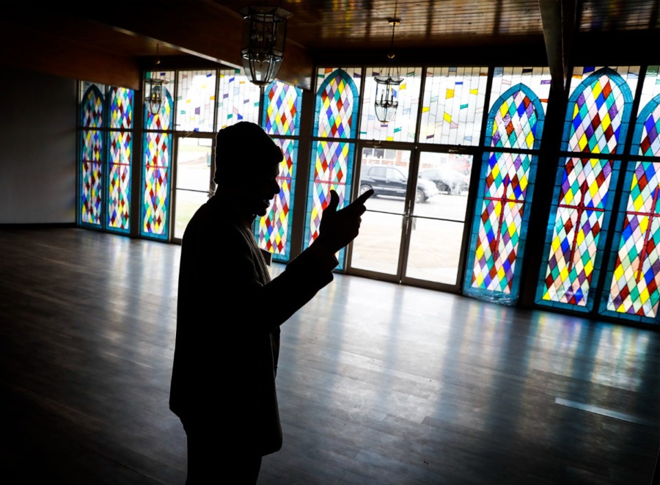 <strong>Pastor Charlie Caswell leads a tour of the soon-to-be-renovated Legacy Impact Community Resource Center.</strong> (Mark Weber/The Daily Memphian)