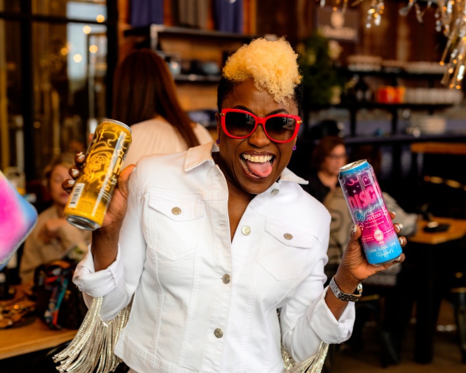 <strong>Grind City Brewing has collaborated with Paula Raiford to create two craft beers, the Hollywood Hustle pilsner and the Disco Dynamite seltzer.</strong> (Houston Cofield/Special To The Daily Memphian)