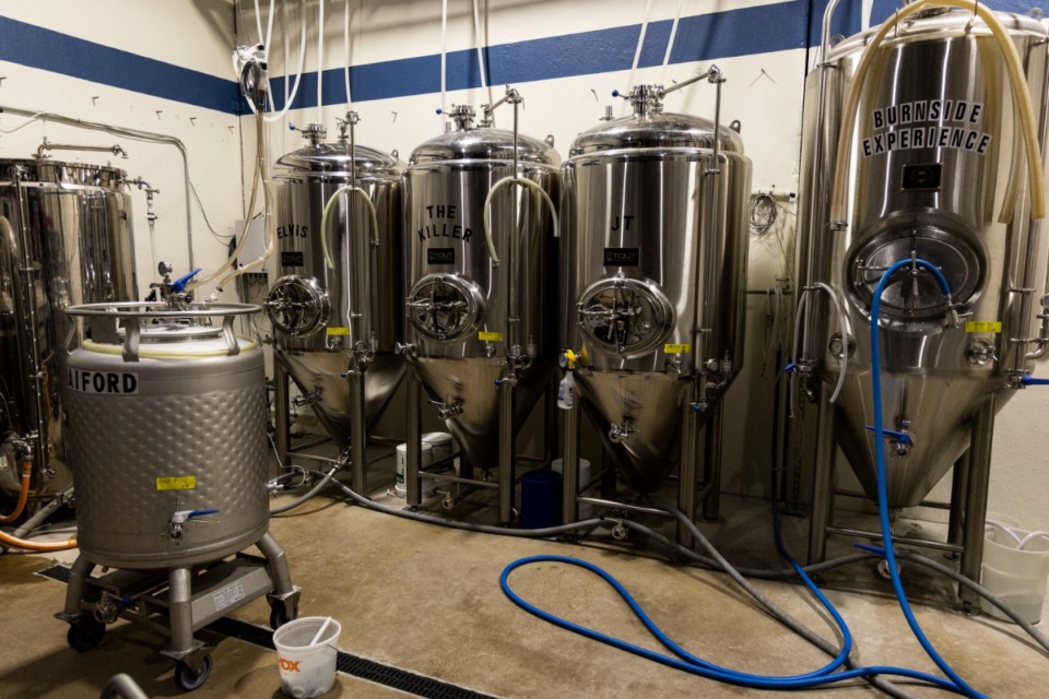 <strong>Hampline Brewing opened on Jan. 30, 2021, during the coronavirus pandemic. The brewery is celebrating its first anniversary on Saturday, March 26.</strong> (Brad Vest/Special to the Daily Memphian)
