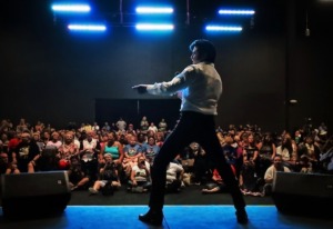 <strong>Elvis Presley tribute artist Dean Zeligman performs for a crowd of die-hard fans at the Graceland Exhibition Center on Aug. 15, 2019, during the annual Elvis Week events. Columnist Chris Herrington argues for more irreverance when celebrating the singer.</strong>&nbsp;(Jim Weber/Daily Memphian file)