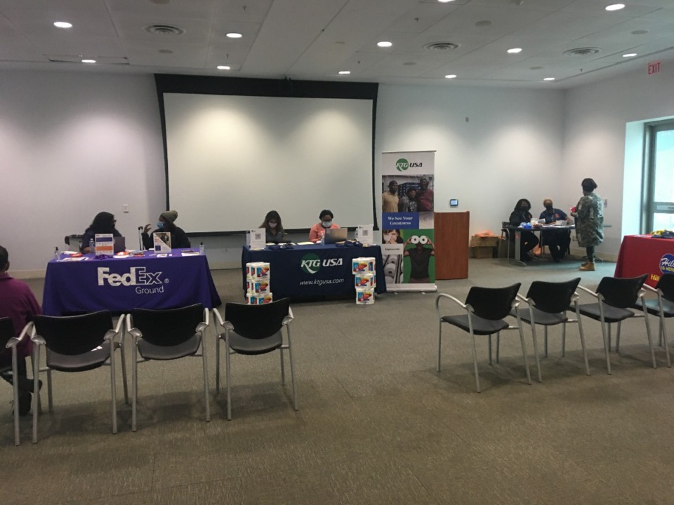 <strong>Operation Better Days hosted a job fair for veterans Friday, March 25 at the Benjamin L. Hooks Central Library. Businesses participating included FedEx Ground, Liberty Mutual Insurance, KTG USA and Daimler Truck Financial Services.</strong> (Alicia Davidson/The Daily Memphian)