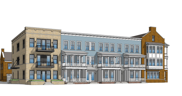<strong>Boyle proposed townhouses at&nbsp;<span class="markl0ncf9675" data-markjs="true" data-ogac="" data-ogab="" data-ogsc="" data-ogsb="">Viridian</span>, a mixed-use project in Germantown. Boyle submitted a new plan to the city earlier this year.</strong> (Credit: Boyle)