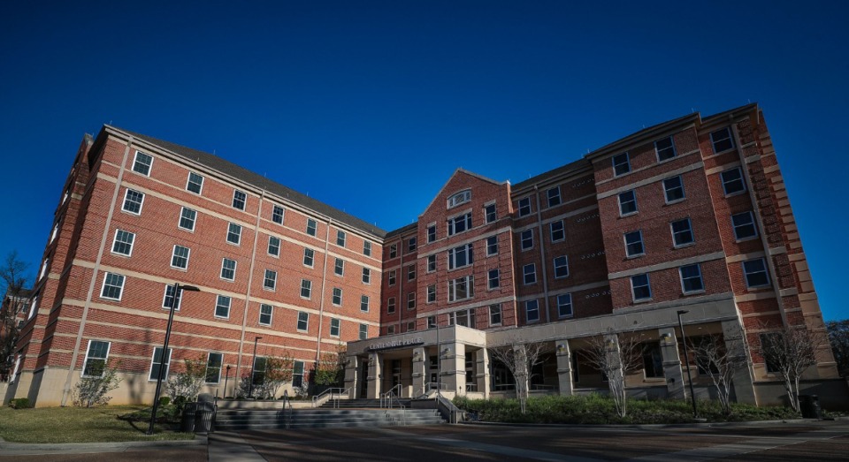 <strong>The Centennial Place on the University of Memphis campus can house up to 780 students. Out-of-state enrollment is rapidly growing, and the university is struggling to house the demand.</strong> (Patrick Lantrip/The Daily Memphian)