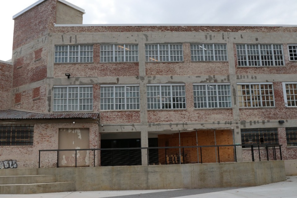 <strong>The back side of 435 Madison Ave. will feature the Memphis Made taproom, and connects to The Ravine.</strong>&nbsp;(Neil Strebig/The Daily Memphian)